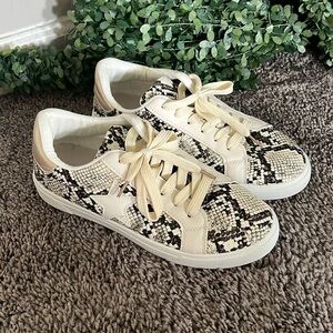 AWS Layla faux Snakeskin Sneakers Size 8